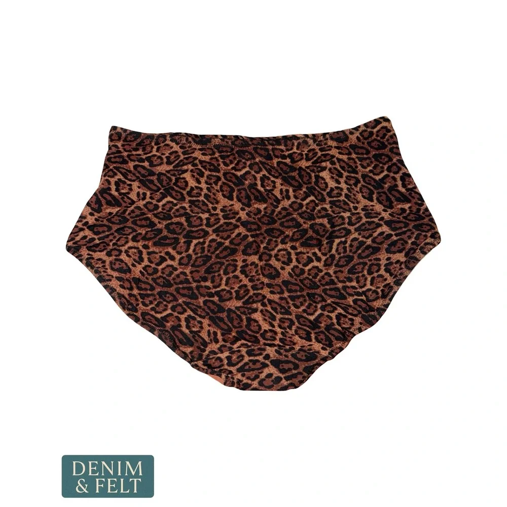 NEW Popilush Shapewear Ruched Tummy Control Bikini Brief Leopard Print XL